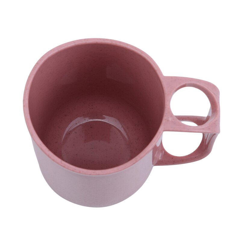 Tazas de agua circulares taza de soporte de cepillo de dientes con mango organizador de lavado de baño taza de lavado portátil taza dental de baño