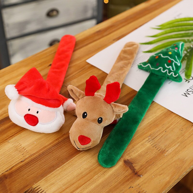 Adorables bracelets en peluche de noël, serre-tête, jouet de noël, père noël, cerf, arbre, nsv 775