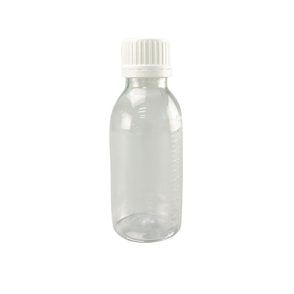 4 Uds botellas de plástico botella de reactivo químico laboratorio PET ampolla con líquido Experimental consumibles 60ml 100ml 120ml con tapas