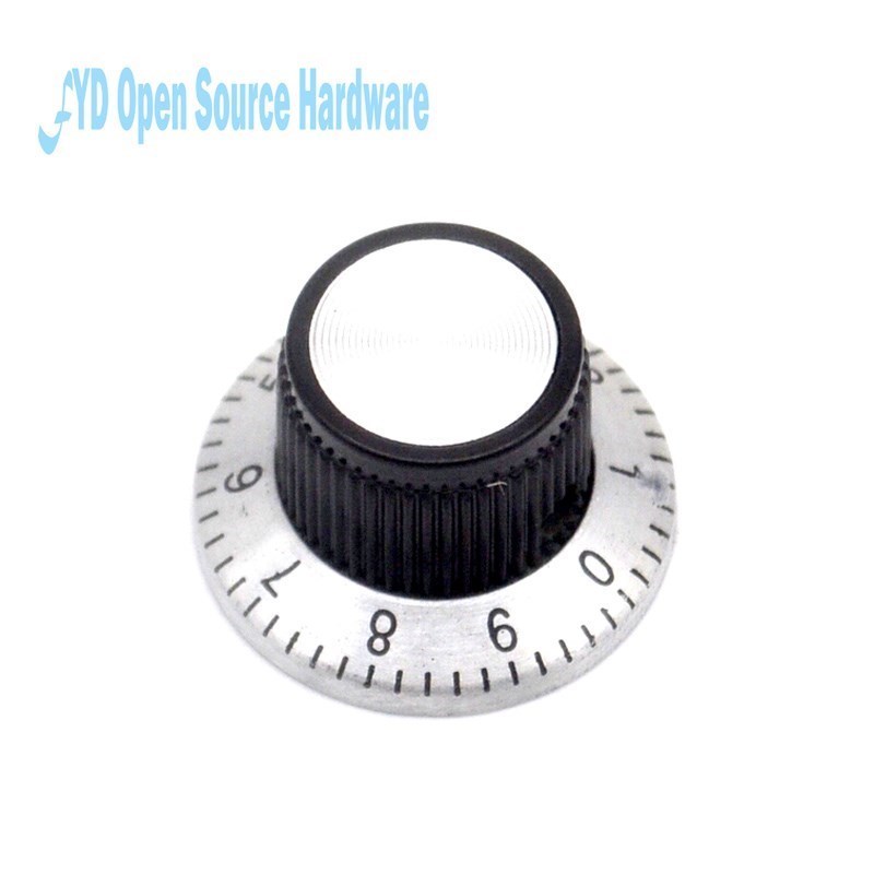5 bucăți buton potențiometru  c3 /  benzi buton cadran alezaj 4mm /  lățime 23mm * 14.5mm înălțime