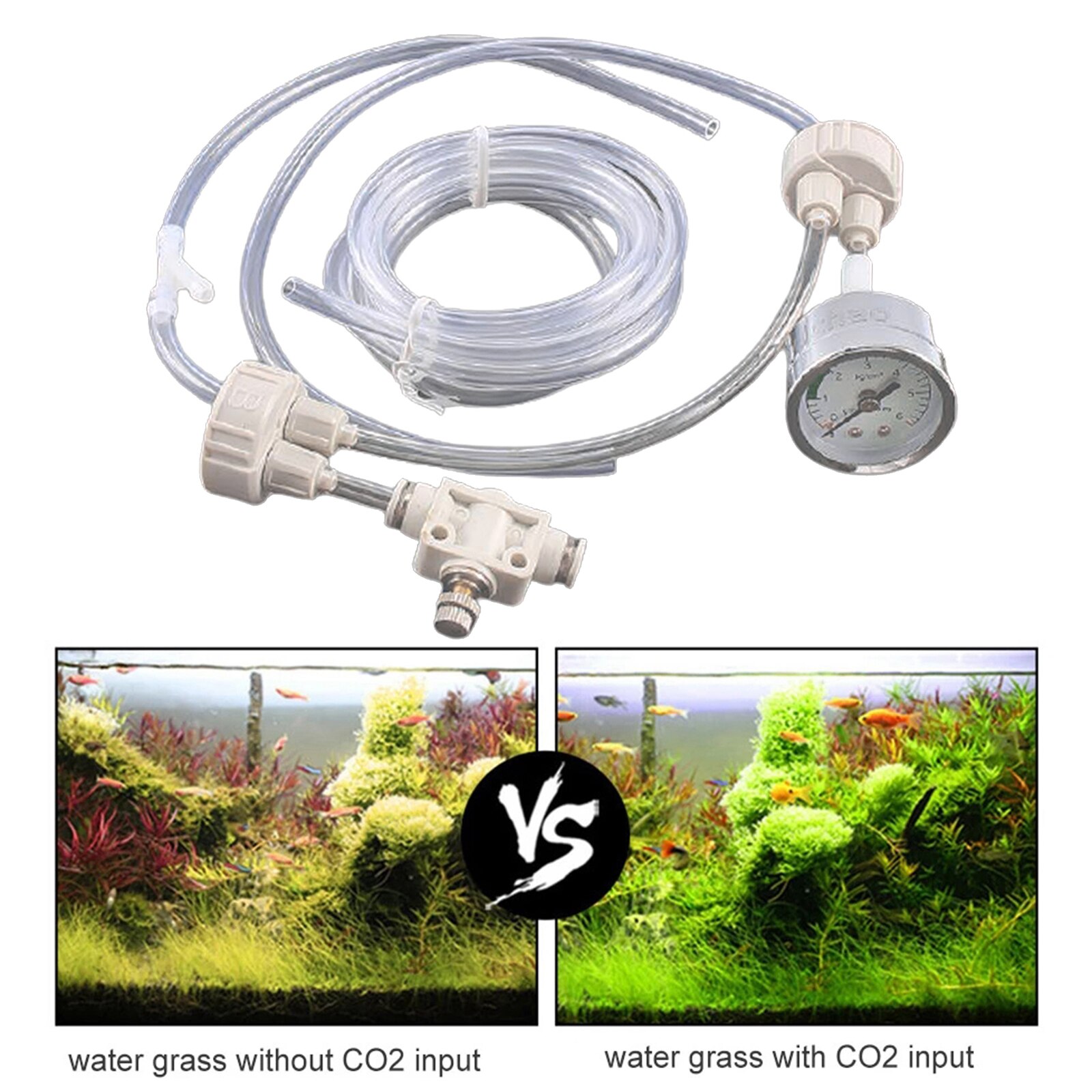 DIY Aquarium CO2 Generator System Kit with Pressure Adjustment Grandado