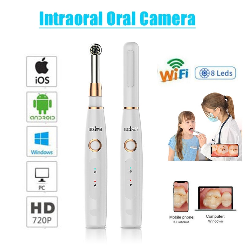 Draadloze Wifi Usb Intra Orale Tandheelkundige Intraorale Camera Tandarts Apparaat Led Licht Real-Time Video Inspectie Tanden Whitening Tool
