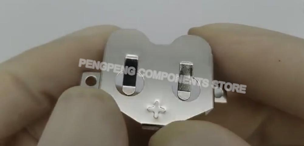 5pcs/lot Precision Stamping SMT SMD Coin Cell CR2477 Battery Holder, CR2477 Battery Retainer