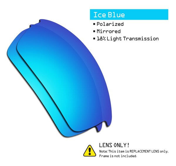 SmartVLT Polarized Replacement Lenses for Oakley Bottlecap Sunglasses - Multiple Options: Ice Blue