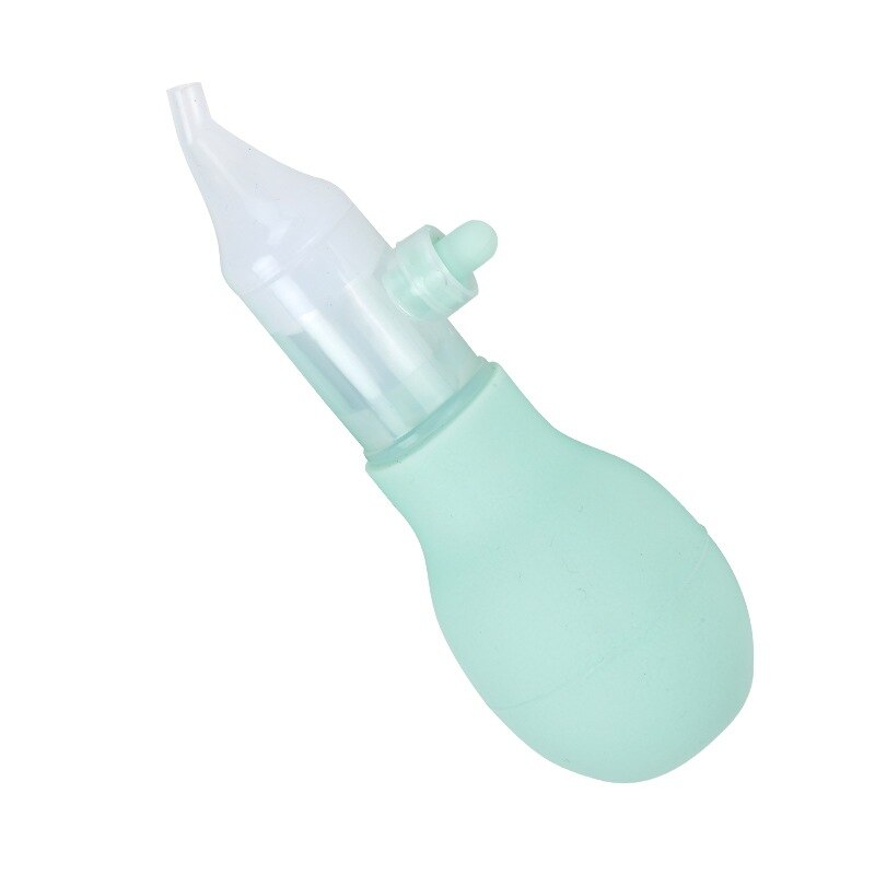 Recém nascido bebê anti contracorrente aspirador nasal silicone macio ponta mais limpo para recém-nascido snot absorver cuidados com o bebê segurança: Elbow Green