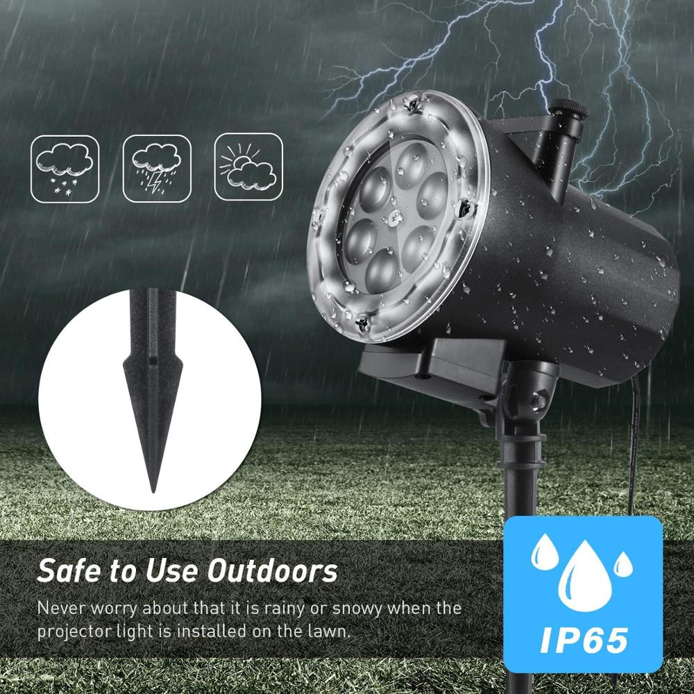 Projector Lights 12 Slide Patterns LED Landscape Lights Waterproof Outdoor Indoor Decoration Lighting Party Wedding Birthday