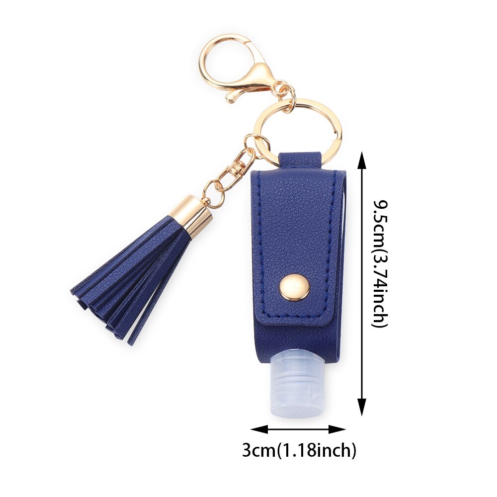 30Ml Kwasten Squeeze Flessen Lederen Hervulbare Hand Wassen Flessen Herbruikbare Douchegel Sleutelhanger Houder Reizen Accessoires