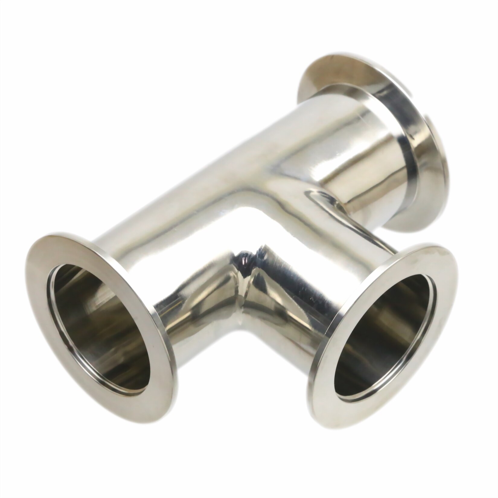 ISO-KF50 NW-50 Tee 3-way T type Adapter All Ends KF-50 Flange Vacuum Fitting Pipe Tube SS304 Stainless Steel 304