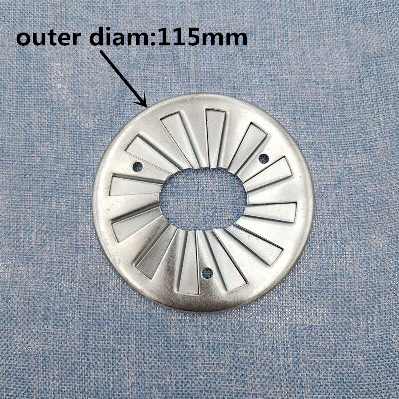 Boiler Burner accessorie oil flame ring methanol stabilizer fire plate of OD 102MM/115MM/135MM/165MM single/double hole ring: Dark Khaki