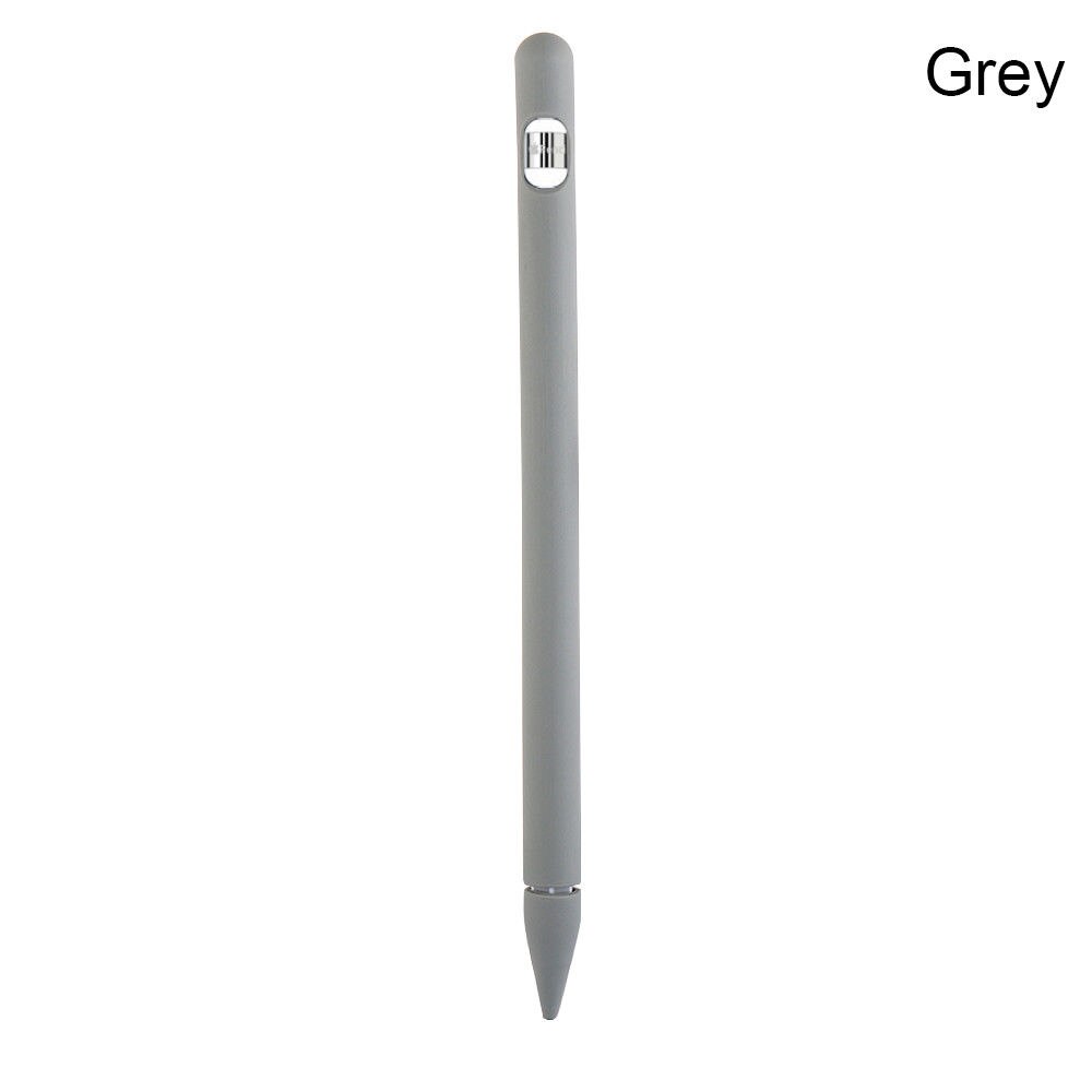 Full colors Soft Silicone Compatible for Apple Pencil Case Silicon Case for iPad Pro Tablet Touch Pen Pencil Stylus Sleeve Cover: Gray