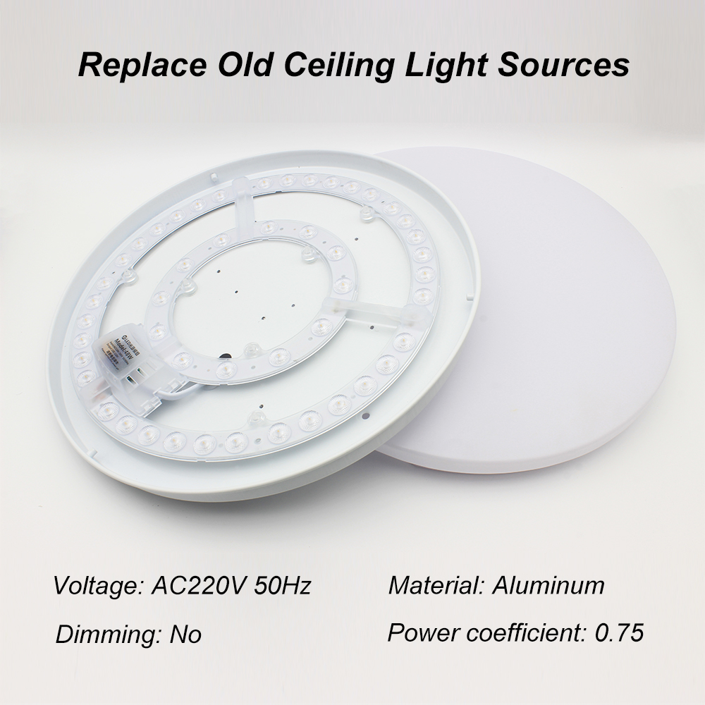 Led-panellampe taklampe led-panel dimbar 24 w 36 w 48 w 96 w 120 w 220v led-panel rund modul
