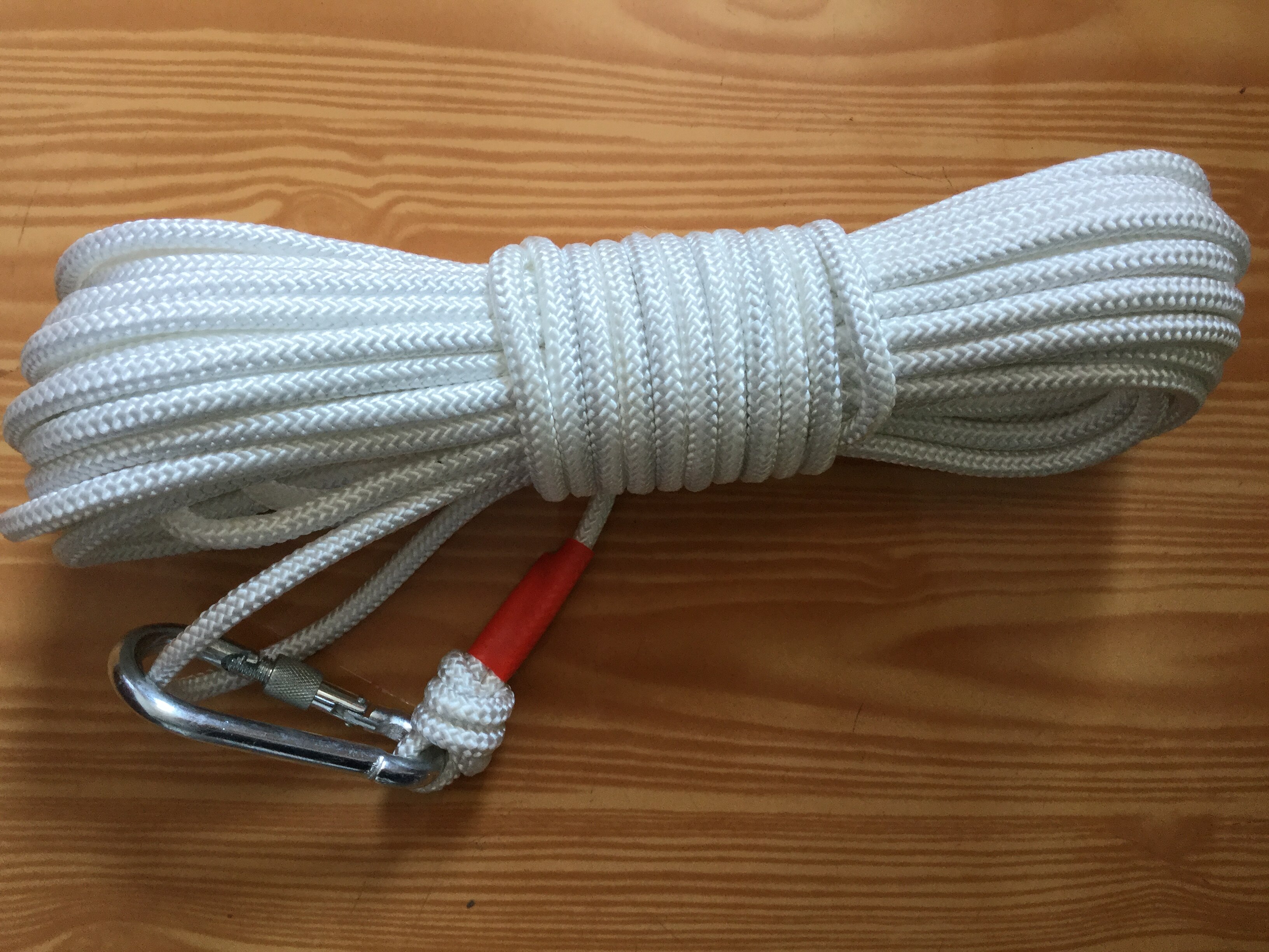 Corde métallique pour escalade 20M diamètre 8mm | Corde de Camping de sécurité et de haute résistance pour escalade et randonnée, échappement pour la lutte contre le feu