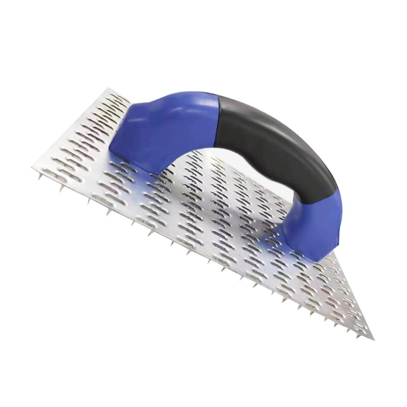 Practical Wall Brushing Trowel Wall Cleaning Rubbing Nail Board with Handle Thickening Rough Scraper Cement Putty Tool