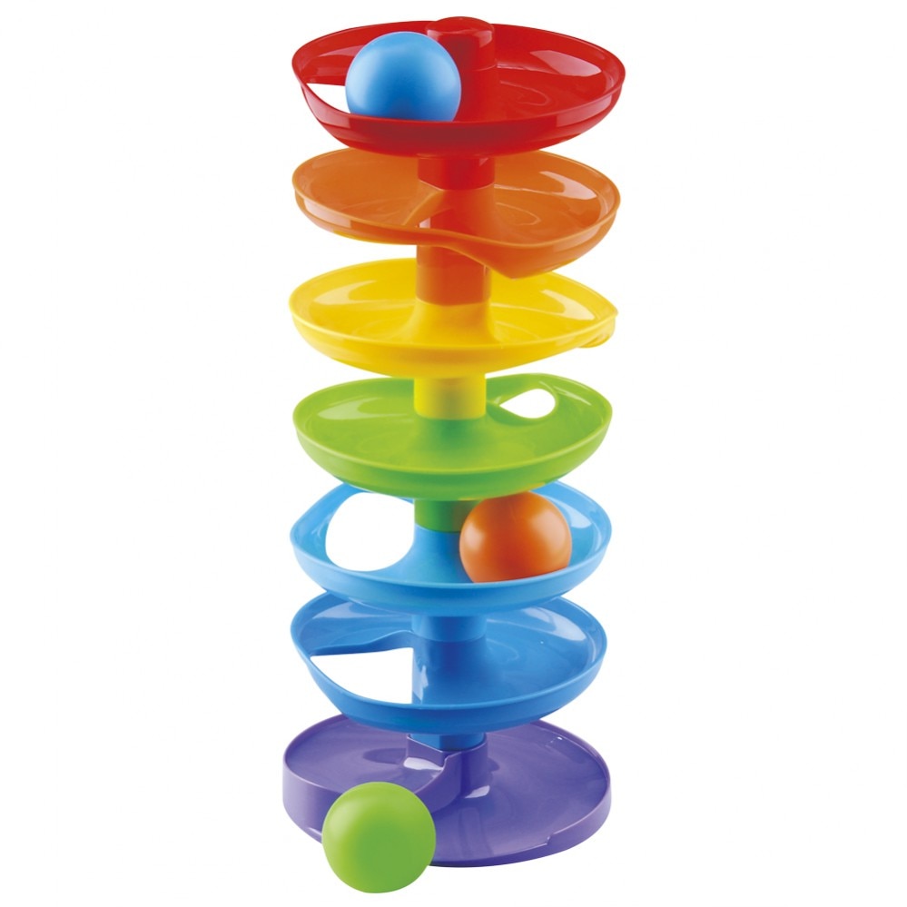 Torre espiral de bolas con 7 pisos de PlayGo