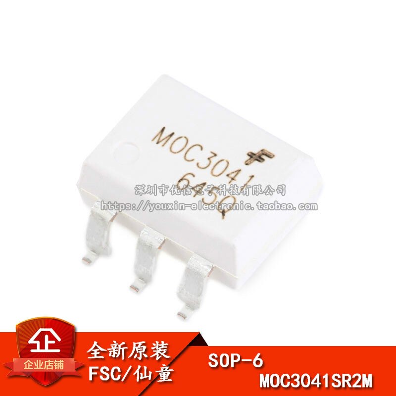 FSC MOC3041M Fairchild optocoupler bidirectional thyristor driver DIP-6 MOC3020M 3022M 3023 3052SR2M 3061 3062M 3081M 3083 SOP-6: MOC3041SR2M SOP-6