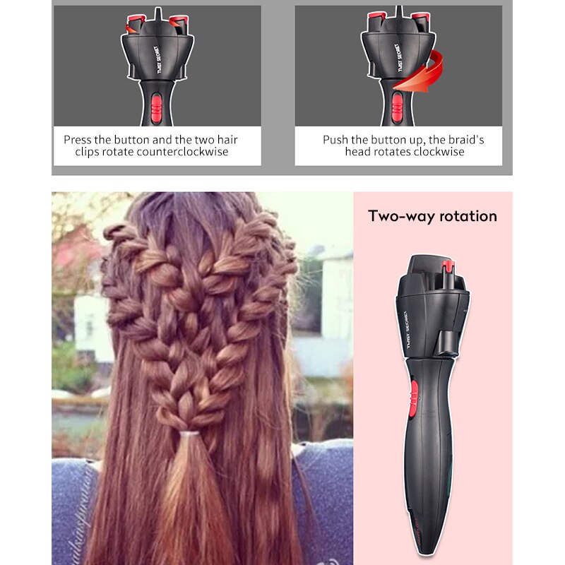 Automatische Haar Braider Elektrische Twist Braider Styling Vlechten Machine Quick Braid Tool Hair Styling Tool