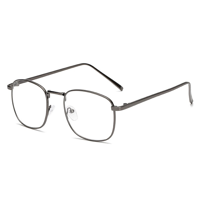 gafas con montura metálica clásicas Retro elegantes para mujer, gafas de de , gafas cuadradas Unisex transparentes: 3004-3