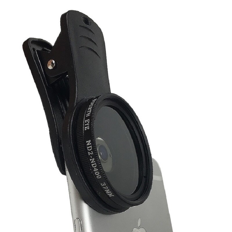 37Mm Instelbare Neutrale Dichtheid Clip-On ND2-ND400 Mobiele Telefoon Camera Filter Lens Voor Iphone Huawei Samsung Android Ios mobiele