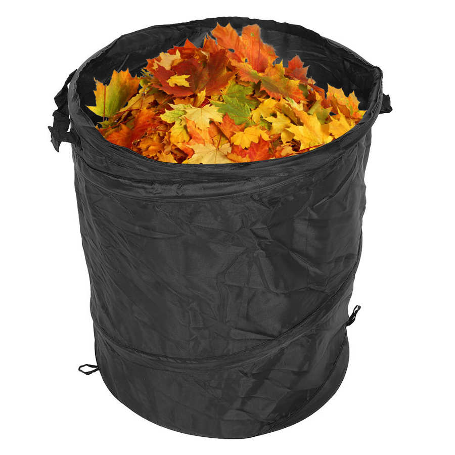 Yard Portable Outdoor Garden Foldable Plants Leaves Storage Bag Camping Picnic Waste Container Dark