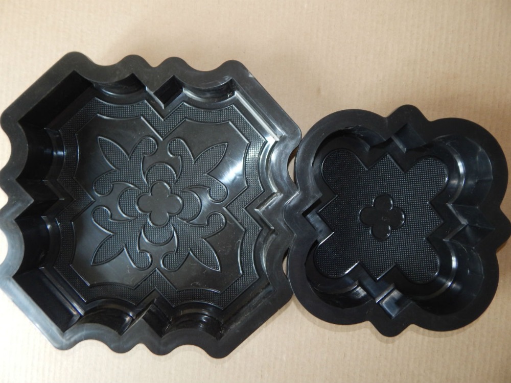 Plastikowe formy robić betonowych płyt chodnikowych kamień ścienny płytki cementowe "N koniczyna" płyty chodnikowe plastikowe formy najlepsza cena