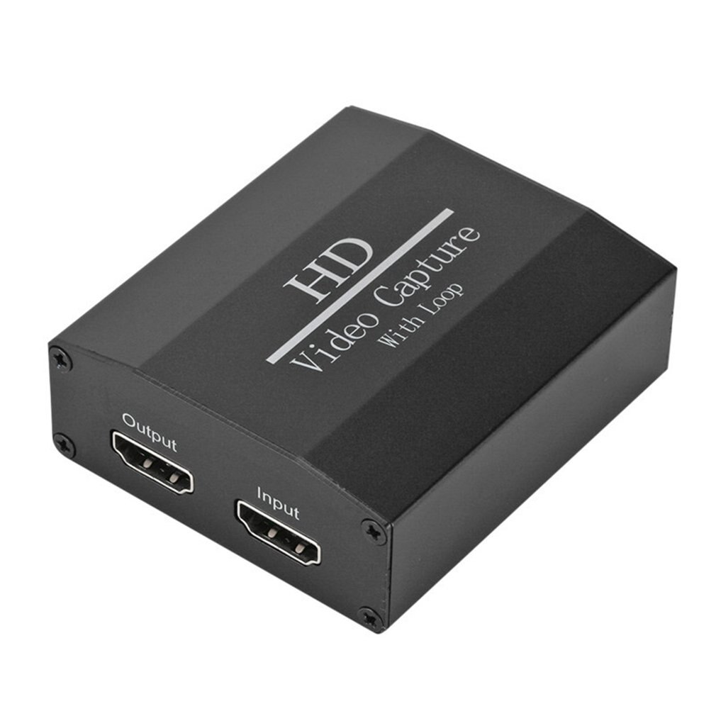 Portable 4K Video Capture Card USB To HDMI Aluminum Alloy High Definition Compatibility HDMI Interface Video Capture Card