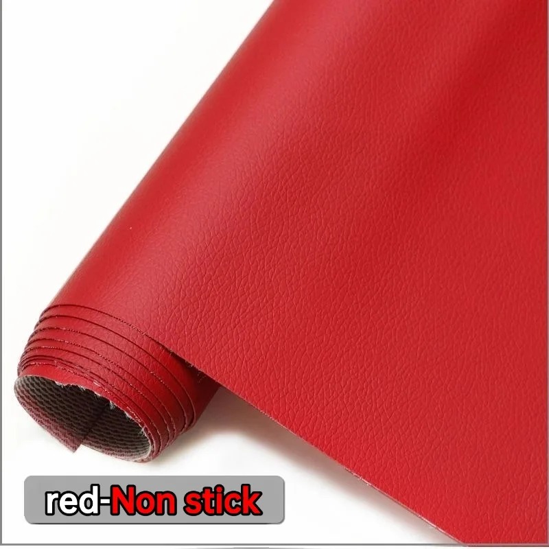50/100/200x160cm non-stick synthetisch leer stof meubilair bank tas autostoel naaien DIY materiaal lederen patches Leathercraft: 21X14cm / Rood