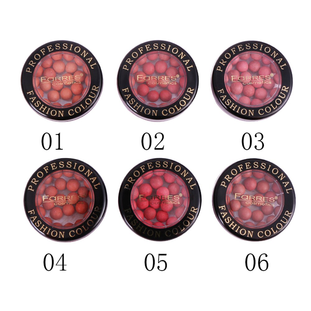 Matt blush ball lysne hudfarge naken sminke naturlig reparasjonskapasitet klassisk ball fargerik perleskimrende blush verktøy