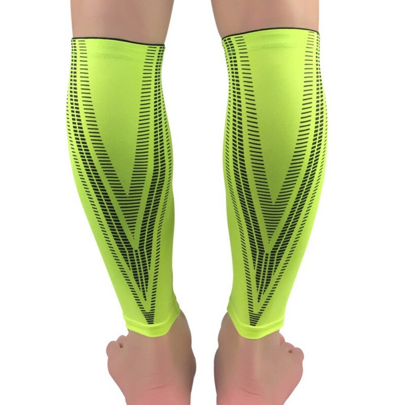 Unisex antifatiga compresión calcetines pie Anti fatiga suave alivio del dolor compresión calcetines soporte rodilla ciclismo calcetín: green / XL