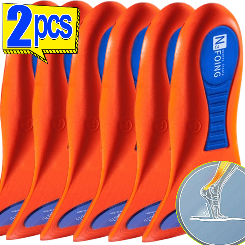 2 stücke Einlegesohlen Sport Einlegesohlen für Schuhe Sohle Stoßdämpfung Deodorant Atmungsaktive Kissen für Orthopädische Einlegesohle Mann Frauen Neue