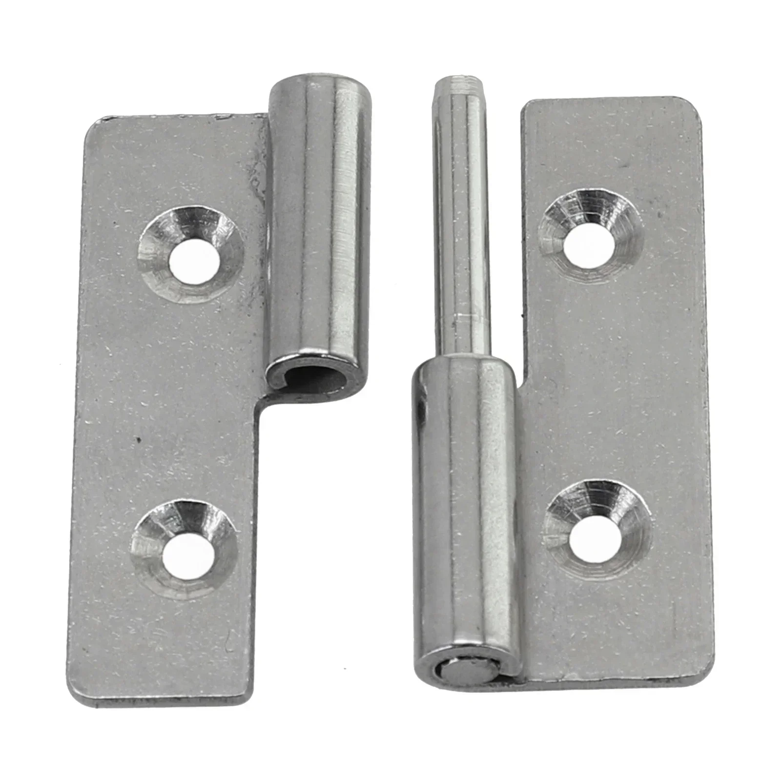 Detachable Hinge Slip Joint Flag Lift Off Door Hinge Stainless Steel Heavy Door Connector Flat Hinge Furniture Hardware: black