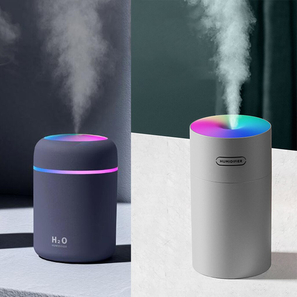 300ml Car Air Humidifier Essential Oil Diffuser Portable Mini Air Humidifier Auto Shut Off Aroma Humidifier With USB Cable