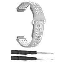 Voor Garmin Forerunner 220 230 235 630 620 735 Smart Horloge Nylon Sport Band Strap Wrist Band Horloge Band: gray white