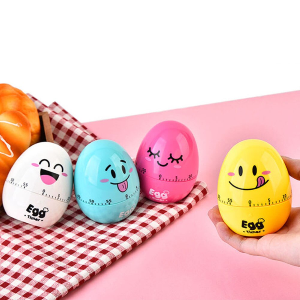 Lovely Reminder Baking Stopwatch Count Down Cooking Mechanical Clockwork Portable Desktop Cartoon Eggs Kitchen Timer With Scale