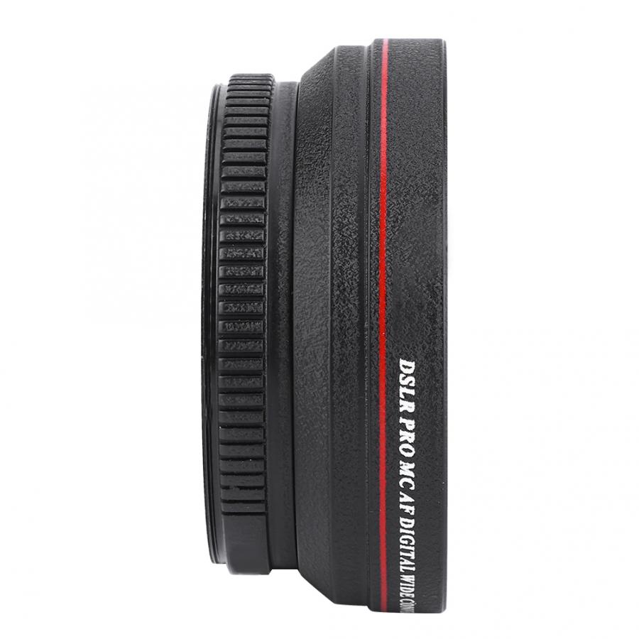 Videocámaras profesionales 72MM 0.45X lente gran angular cámara DSLR cámaras para 82mm filtro teleconvertidor para