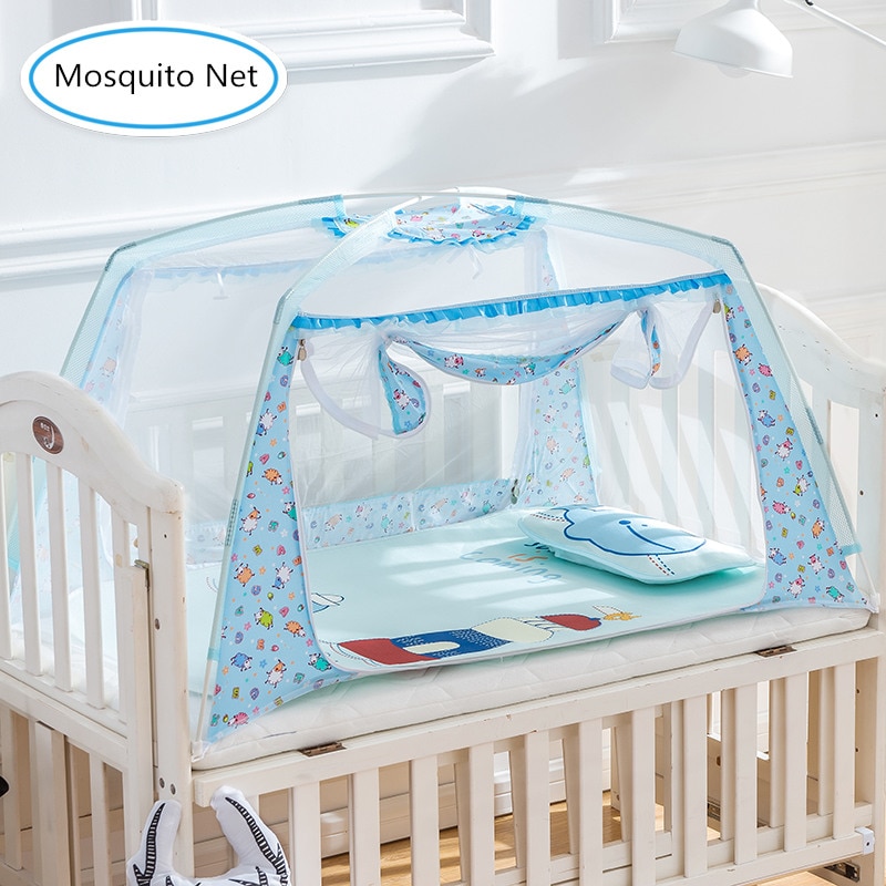 Moustiquaire Portable | Lit de bébé pliable, dessin animé, soutien-bas, tentes de berceau, moustiquaires pour enfants de moins de 10 ans