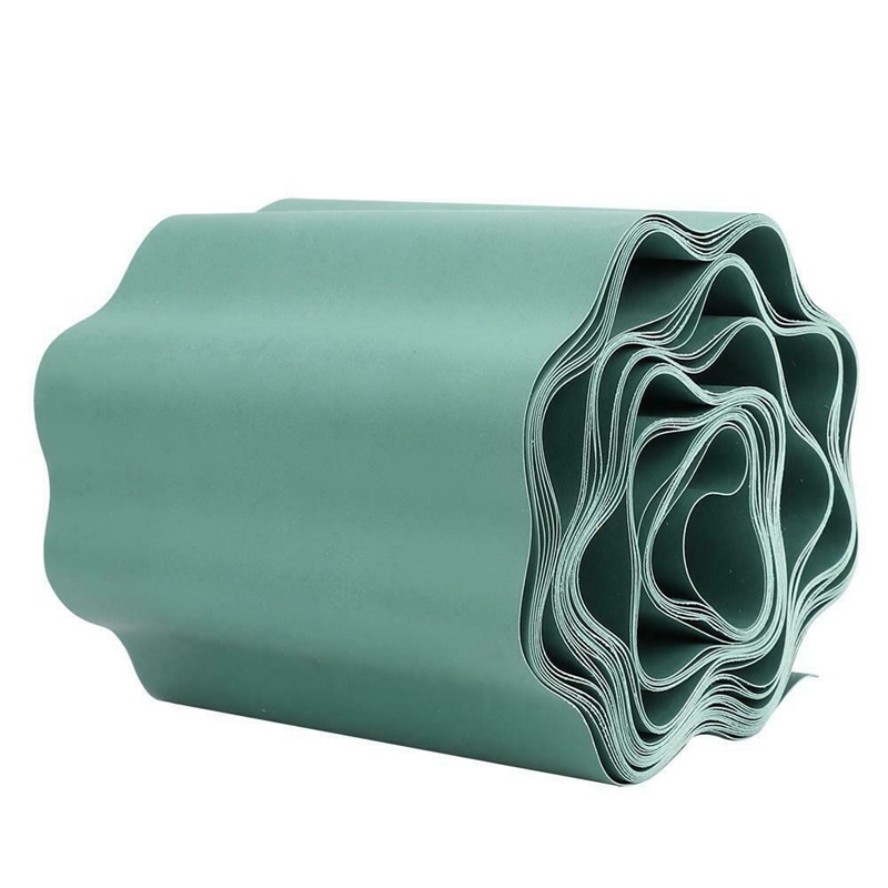 Garden Lawn Edging Strip Flexible Plastic Decoration Border Courtyard Fence 9M
