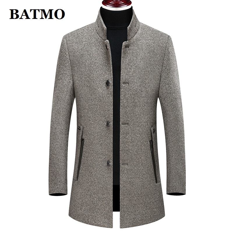 Batmo-trench-coat épais en laine pour hommes, manteau , vestes d'hiver , nouveauté, décontracté