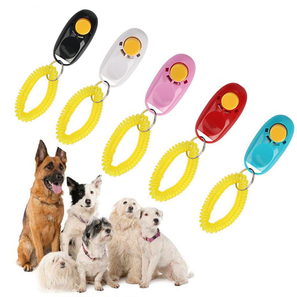 Mini Clicker pour chien de , jouets d'entraînement pour animaux de compagnie, accessoires d'obéissance, son avec dragonne