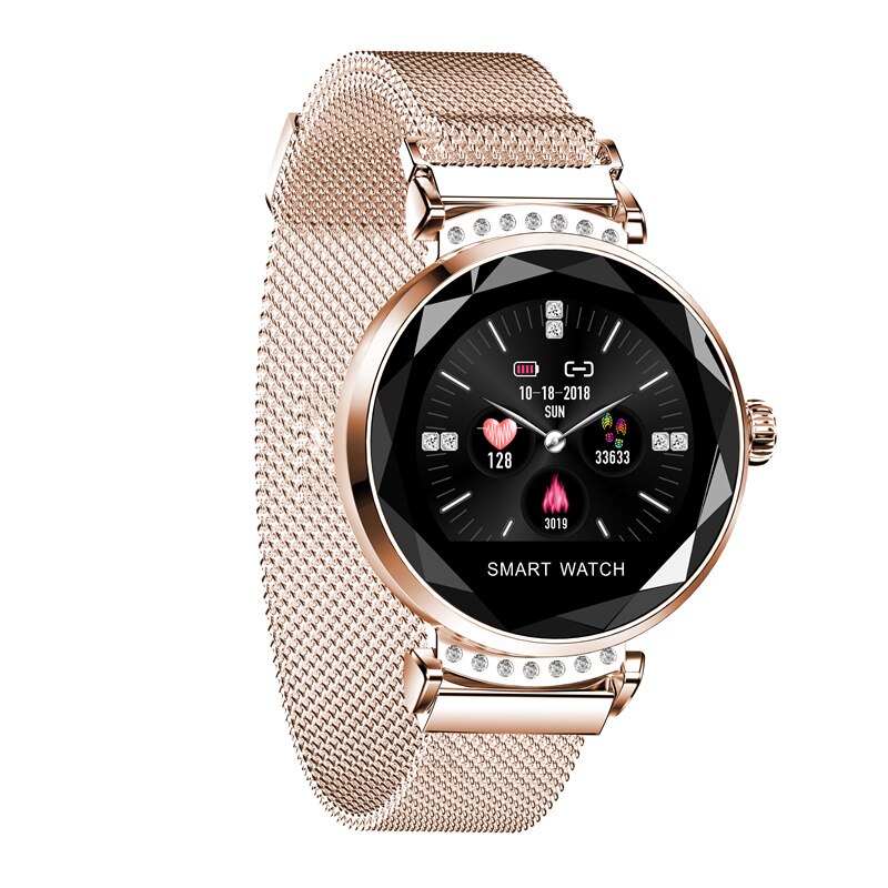 H2 Fitness Tracker Smart Bracelet Waterproof Women ladies Smartwatch Heart rate monitor watch For android and IOS