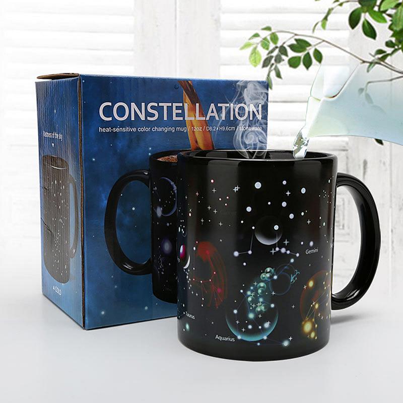 And Practical Homeware Temperature Change Color Starry Sky Ceramic Cup Practical Items Temperature Change Color Cup