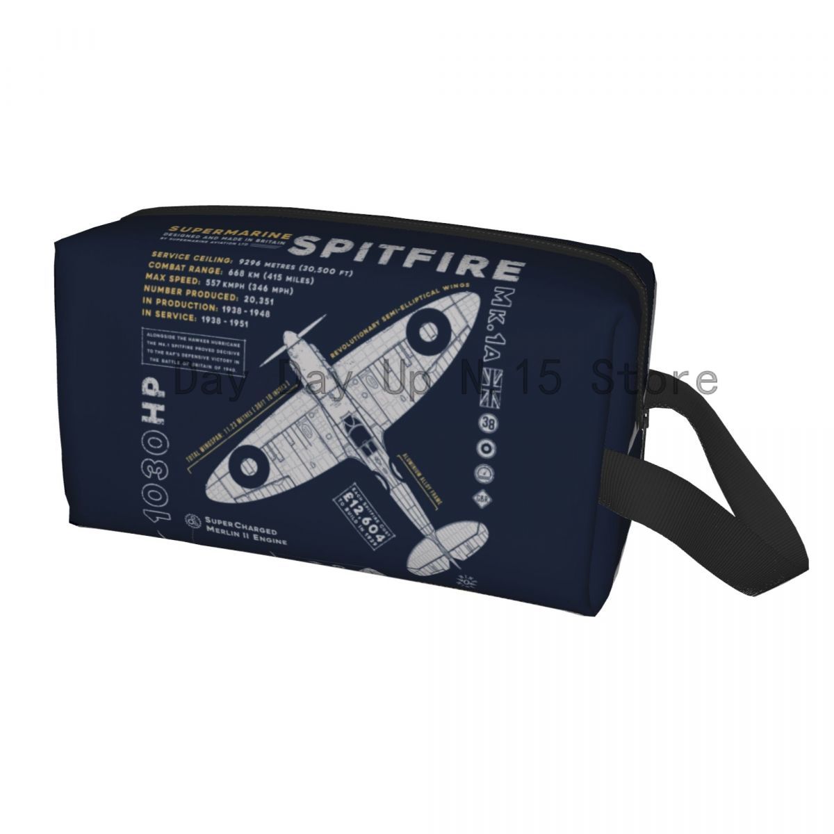 Pilot Captain Stripes Cosmetic Bag Large Capacity Aviation Airplane Aviator Makeup Case Beauty Storage Toiletry Bags: Ivory