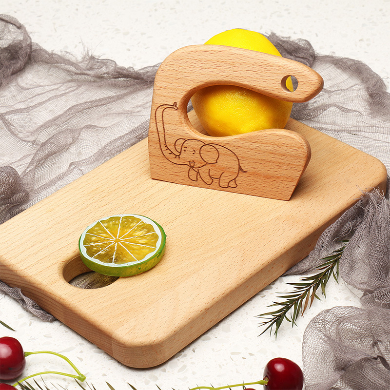 Wooden Kids Kitchen Tools Children's Safe Knives Kids Junior Cooking Utensils for Cooking Cutting Veggies Fruits NOV99