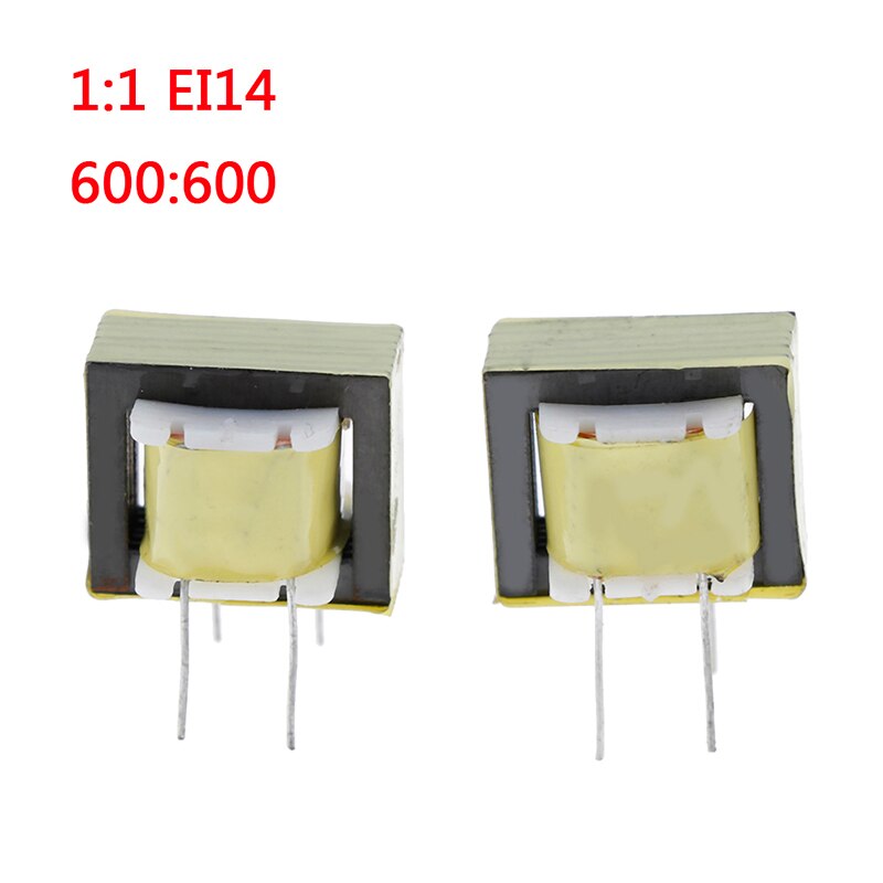 2 Pcs 1:1 EI14 Isolation Transformer Audio Transformers 600:600 Ohm Europe