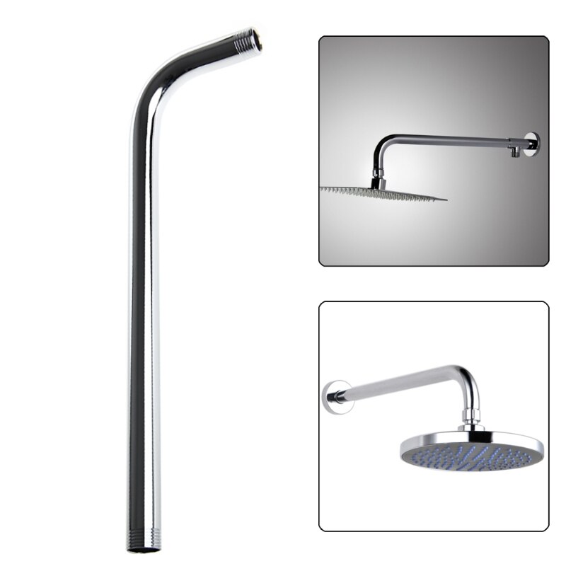 Alcachofa de ducha para pared, tubo de extensión de brazo largo de acero inoxidable para baño y hogar, 35Ed, 60CM