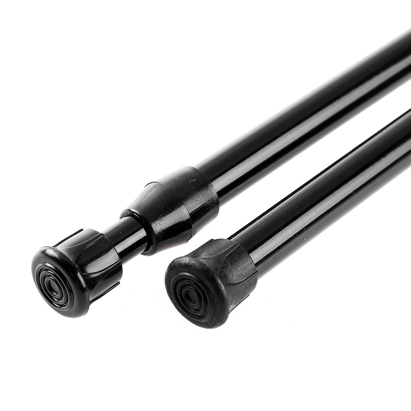 2 Bathroom Extendable Curtain Rod Spring Loaded Adjustable Telescopic Net Voile Tension Closet Rail Pole Rods for Shower Windows