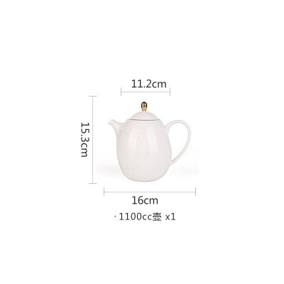 Service à thé en porcelaine d'os britannique, articles à boire en céramique, tasse à café avec théière à lait, ensemble de d'anniversaire et de noël: 09