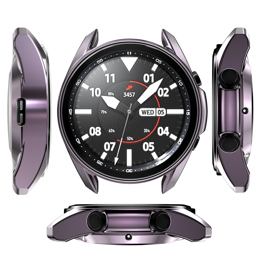 Hoesjes voor galaxy watch 3 45mm 41mm hoesje zacht tpu geplateerd hoesje voor samsung galaxy watch 41mm 45mm hoesje beschermende bumper shell
