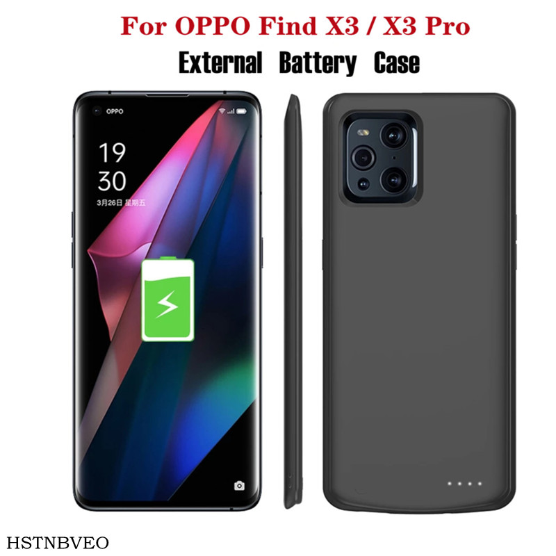 6800Mah Voor Oppo Vinden X3 Acculader Gevallen Extended Power Bank Opladen Cover Power Case Voor Kak Vinden X3 pro Batterij Case