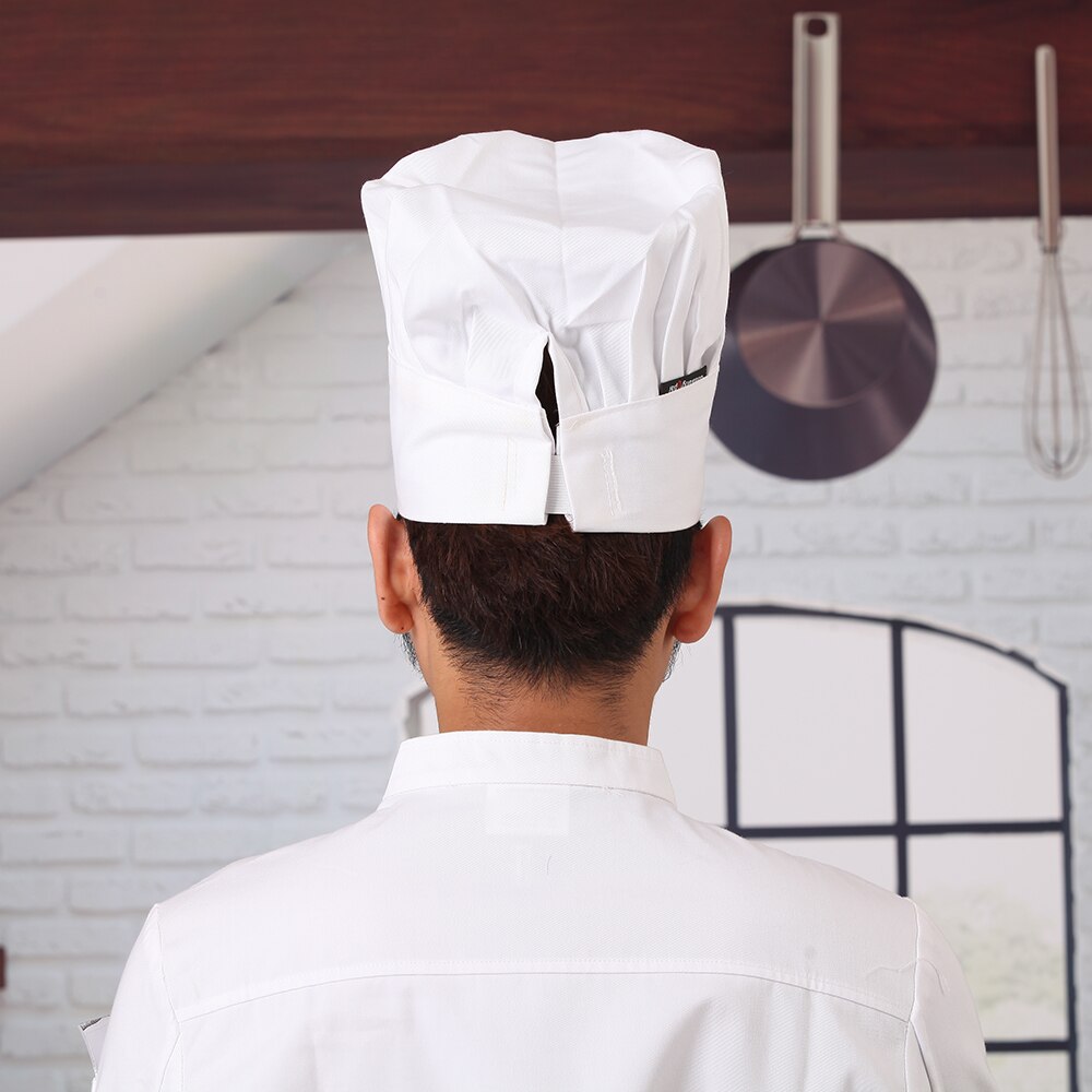 Chapeau de Chef pour Service alimentaire, boulangerie, cantine, élastique ajustable, chapeau de cuisine, café, Restaurant, travail,