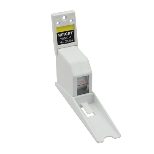 Medidor de estatura de crecimiento montado en la pared para niños y adultos, stadiómetro de 2m, cinta métrica de altura para uso en el hogar y la Oficina,: white